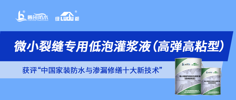 解鎖“中國家裝防水與滲漏修繕十大新技術”獲獎產(chǎn)品 | 微小裂縫滲漏 一“堵”為快！